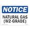 Signmission OSHA Notice Sign, 18" Height, 24" Width, Rigid Plastic, Natural Gas (W2-Grade) Sign, Landscape OS-NS-P-1824-L-14305 - alternate 1